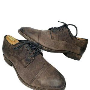 Frye Everett Cap Toe Brown Dress Shoes Size 13 D